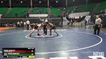 220 lbs Cons. Round 3 - Ray MiddleBrook, Leeds vs Dean Boxley, Alexandria HS