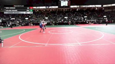 108 lbs Champ. Round 2 - Leland Reams, WPW1 vs Ben Jordan, LBSA
