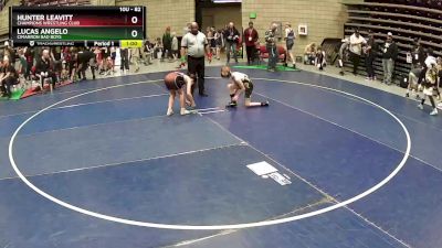 82 lbs Quarterfinal - Hunter Leavitt, Champions Wrestling Club vs Lucas Angelo, Cimarron Bad Boys