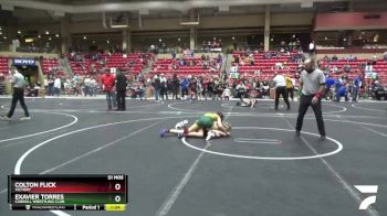 115 lbs Cons. Round 5 - Exavier Torres, Carroll Wrestling Club vs Colton Flick, Victory