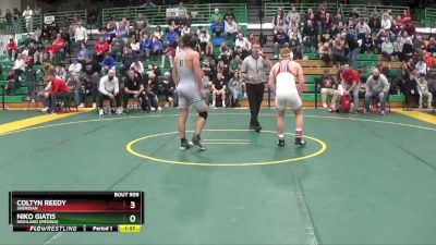 157 lbs 1st Place Match - Coltyn Reedy, Sheridan vs Niko Giatis, Highland (Medina)