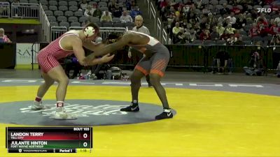 215 lbs Champ. Round 1 - Julante Hinton, Fort Wayne Northrop vs Landon Terry, Tell City