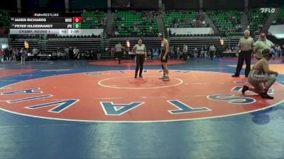 1A-4A 165 Champ. Round 1 - Peter Hildebrandt, St. John Paul II vs Jaden Richards, New Hope HS