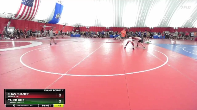 120 lbs Champ Round 1 (16 Team) - Caleb Hile, Cumberland vs Elias ...