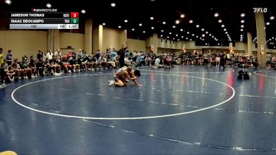 132 lbs Quarters & 3rd Wb (32 Team) - Isaac DeOcampo, Team Mat Clash vs Jameson Thomas, North Shelby Regulators Red
