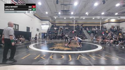 115 lbs Quarterfinals (8 Team) - Layla Nethery, Camden County vs Livia Ross, Campbell