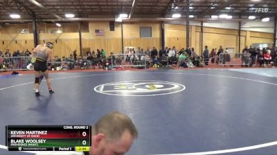 133 lbs Cons. Round 2 - Blake Woolsey, Providence (Mont.) vs Keven Martinez, University Of Idaho