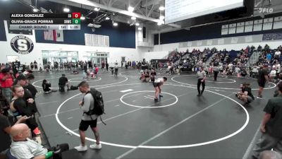 115 lbs Champ. Round 1 - Olivia-Grace Porras, Savage House Wrestling Club vs Alexa Gonzalez, Santa Ana