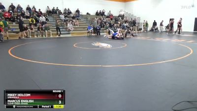 157-165 B Round 1 - Mikey Holcom, Urbandale vs Marcus English, Clear Creek-Amana