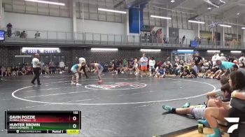 132 lbs Placement Matches (16 Team) - Hunter Brown, Beach Bombers vs Gavin Pozzie, Florida Pitbulls