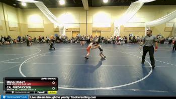 61 lbs Quarterfinal - Ridge Higley, Juab Wrestling Club (JWC) vs Cal Fredrickson, Bridger Valley Bruins Wrestlin