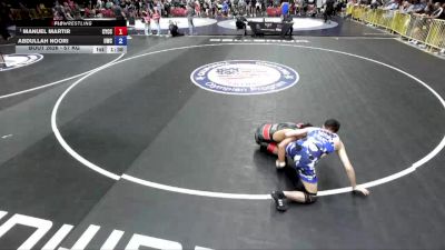 57 kg Semis - Manuel Martir, Community Youth Center - Concord Campus Wrestling vs Abdullah Noori, United Wrestling Club