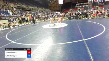 113 lbs Cons 64 #2 - Jaron Bensinger, Michigan vs Emeric McBurney, Ohio