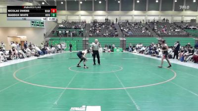 132 lbs Quarters & 1st Wb (16 Team) - Nicolas Owens, North Gwinnett vs Maddox White, West Forsyth