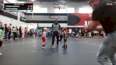 45 lbs Cons. Semi - Benji Manning, LA Elite Wrestling vs Jayden Emerson, Carolina Reapers
