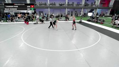 16U Boys - 150 lbs Champ. Round 2 - Thunder Page, South Central Punisher Wrestling vs Isaac Dunnom, Wisconsin