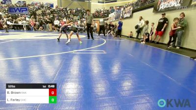 52 lbs Semifinal - Bowen Brown, Shelton Wrestling Academy vs Loxus Farley, Chickasha Youth Wrestling