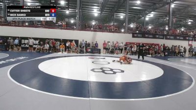 70 kg 5th Place Match - Cutter Sheets, Cowboy RTC vs Nick Sanko, New York