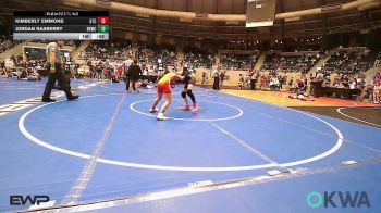 91 lbs Consi Of 4 - Kimberly Emmons, Grove Takedown Club vs Jordan Rasberry, Henryetta Knights Wrestling Club