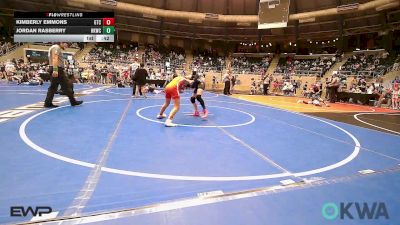 91 lbs Consi Of 4 - Kimberly Emmons, Grove Takedown Club vs Jordan Rasberry, Henryetta Knights Wrestling Club