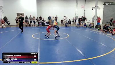 83 lbs Round 3 (8 Team) - Benjamin Marino, New York Gold vs Casen Becker, Colorado