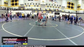 130 lbs Cons. Semi - Dakoda Willoughby, Red Hawk Wrestling Academy vs Elden Fredenburg, Central Indiana Academy Of Wrestling