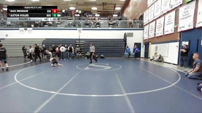 53 lbs Round 3 - Dax DeGraw, Capital Wrestling Club vs Axton Kolbe, Middleton Wrestling Club