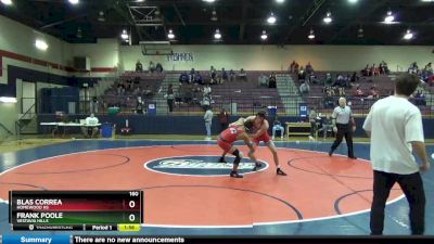 160 lbs Round 1 - Blas Correa, Homewood Hs vs Frank Poole, Vestavia Hills