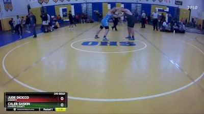 215 Gold Round 4 - Caleb Gaskin, Camden County vs Jude DiCicco, Hagerty