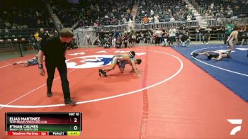 84 lbs Quarterfinal - Ethan Calmes, Windy City Wrestlers vs Elias Martinez, Team Braves Wrestling Club