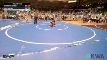 61 lbs Quarterfinal - Maverick Bunce, Salina Wrestling Club vs Ben Bartel, Bartlesville Wrestling Club