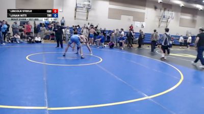 157 lbs 1st Place Match - Lincoln Steele, Fighting Squirrels Wrestling Club vs Logan Nitti, Team Idaho Wrestling Club