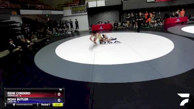 126 lbs Round 3 (16 Team) - Rene Cordero, SDIKWA-FR vs Noah Butler, LAWA-FR