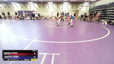 130 lbs Round 5 (10 Team) - Kenzlie Crain, WTC vs Madison Hobbs, MoWest Wild Dragons