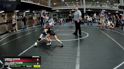 48 lbs Semis (4 Team) - Callahan Tucker, Brawler Elite vs Jordan Simone, PA Alliance