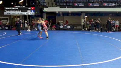 115 lbs Semis - Brody Brown, Team PA vs Gabriel Medrano, Gracie Barra Westchase Wrestling
