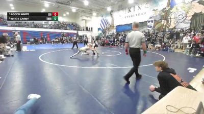 113 lbs 1st Place Match - Wyatt Carey, Timberlake vs Rocco White, Coeur D Alene