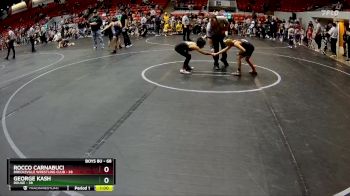 68 lbs Round 1 - George Kash, Rouge vs Rocco Carnabuci, Brecksville Wrestling Club