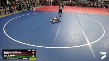 40 lbs Champ. Round 1 - Landen Cooreman, Wabasso vs Cal Boehlke, No-Nonsense