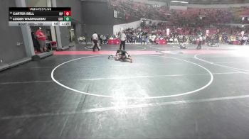 150 lbs Cons. Semi - Carter Bell, Ripon vs Logen Washuleski, Coleman Youth Wrestling