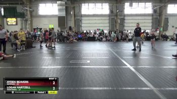 92 lbs Round 1 (6 Team) - Ayden Beavers, Rampage vs Logan Hartzell, Warhawks