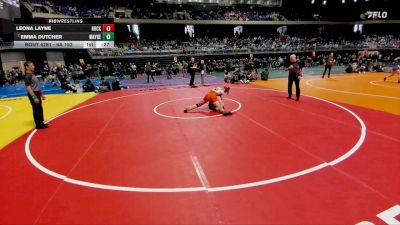 6A 152 lbs Cons. Round 3 - Emma Dutcher, Katy Mayde Creek vs Leona Layne, Rockwall