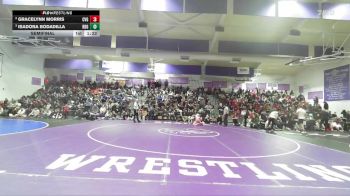 Girls 132 lbs Semifinal - Isadora Bodadilla, Red Bluff Girls vs Gracelynn Morris, Central Valley Girls