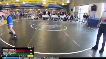 182 lbs Round 1 (8 Team) - Dominic Martin, Team Clay vs Kason Nichols, Free-Buch-Creek #1