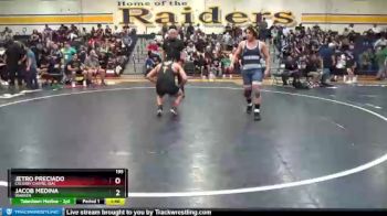 195 lbs Champ. Round 2 - Jacob Medina, Warren vs Jetro Preciado, Calvary Chapel (sa)