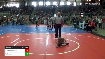 40 lbs Prelims - Tommy Simmons, Noble TakeDown Club vs Cohen Brown, Vinita Kids Wrestling