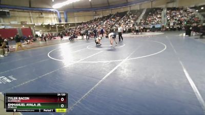 2A 120 lbs Quarterfinal - Emmanuel Ayala Jr., Othello vs Tyler Bacon, Ellensburg