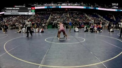 185 lbs Semifinal - Clear Wesley, A.L. Brown vs Jayden Holmes, Olympic 