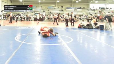 145 lbs Round Of 32 - Lincoln Kelley, VA vs Kai Yi-Berg, CA