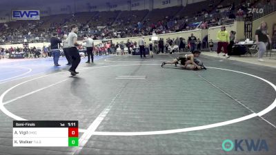 83 lbs Semifinal - Abel Vigil, Choctaw Ironman Youth Wrestling vs Kayden Walker, Tulsa Blue T Panthers